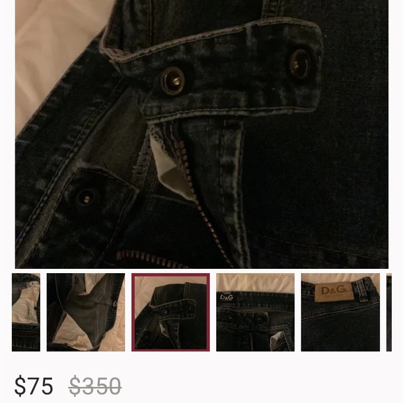 Authentic Dolce and Gabbana designer original jeans worn once. - Picture 6 of 6